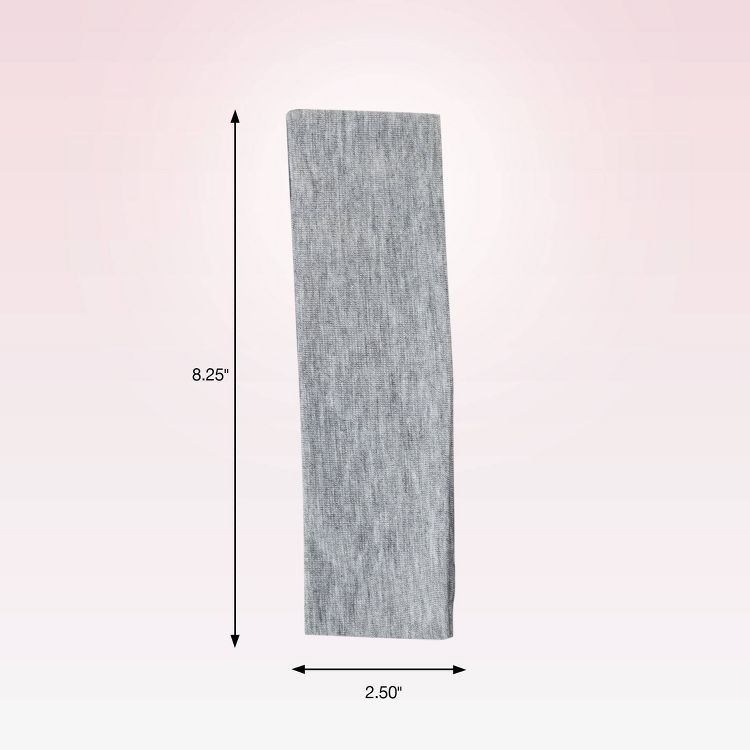 scünci No Damage Stretch Fabric Headbands - Black/White/Grays - All Hair - 5pcs: Hair Styling, Securing Hair, 4 of 7