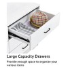 CuisinSmart 6 Drawer Dresser, Wooden Chest of Drawers Storage Organizer Dressers for Bedroom,6 Drawer Storage Cabinet for Living Room Hallway, White - 3 of 4