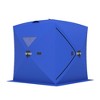 Portable Pop-Up Ice Fishing Tent, Spacious 3 to 4 Person Ice Fishing Shelter, Weather Resistant Winter Fishing Shelter Includes 2 Zipper Doors - 2 of 4