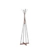 Yukimo 71"H Reclaimed Wood & Stainless Steel Freestanding Coat Rack - 8 Hooks, Natural Finish, Stable Cross Base for Bedroom/Living Room - 2 of 4