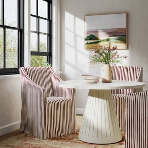 Sloped Arm Slipcovered Dining Chair - Threshold™ - 1 of 4