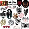 House of The Dragon Game of Thrones 100ct Vinyl Large Deluxe Stickers Variety Pack - 2 of 4