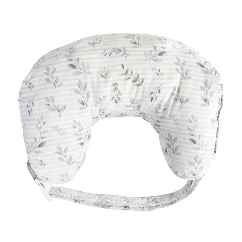 Boppy Best Latch Nursing Pillow - Gray Leaf Stripe, 1 of 8