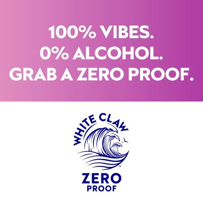 White Claw Zero Proof Black Cherry Cranberry Non-Alcoholic Seltzer - 6pk/12 fl oz Cans
