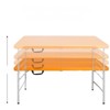 VisioGear Small Outdoor Folding Table with Handle, Portable Outdoor Folding Table for Travel, Camping, Orange, 49.21"*24"*29" - 4 of 4