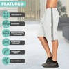 Mens Moisture Wicking Athletic Basketball & Gym Workout Shorts with Pockets Multipack, Up to 3XL, Pack of 5 - 4 of 4