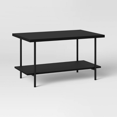 Wood and Metal Coffee Table Black - Room Essentials™