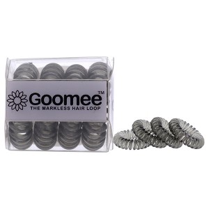 The Markless Hair Loop Set - Charcoal by Goomee for Women - 4 Pc Hair Tie - 1 of 2