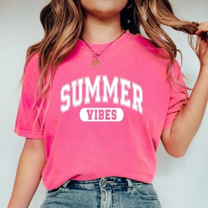 Simply Sage Market Varsity Summer Vibes Garment Dyed Tee - 1 of 4