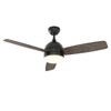 Warmiplanet 48"Ceiling Fans with Lights and Remote Control, Black, Silent Motor, 3-Blades - 2 of 4