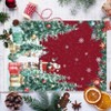 Christmas Machine Washable Rug with Non-Slip Backing Xmas Rug Non-Shedding Foldable Soft Low Pile Indoor Carpet - 3 of 4