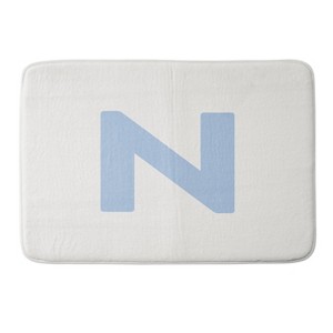 Deny Designs April Lane Art Block Monogram Memory Foam Bath Mat - 1 of 4