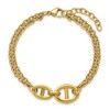 Chisel Stainless Steel Polished Yellow IP-plated Two-Strand 7" Plus a 1.25" Extension Bracelet - 4 of 4