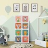 Infans 8-Cube Kids Wardrobe Baby Dresser Bedroom Armoire Clothes Hanging Closet w/Doors - 2 of 4