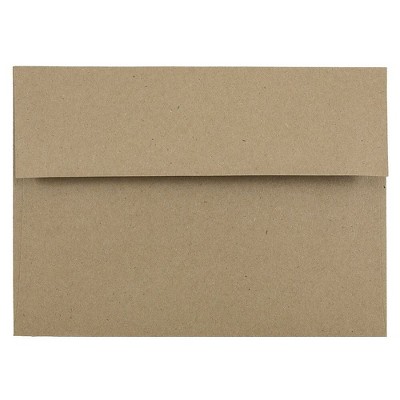 JAM Paper A7 Invitation Envelopes 5.25 x 7.25 Brown Kraft Paper Bag LEKR700H