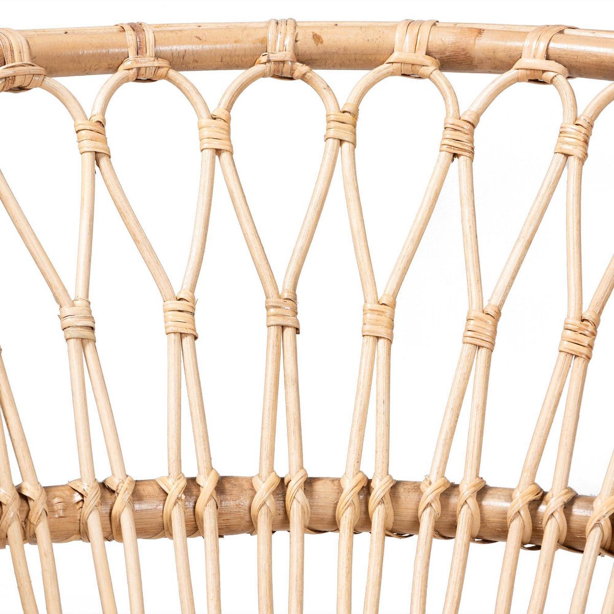 bali & pari Alaya Rattan Accent Chair: Handcrafted, Indoor Furniture, No Ottoman - thumbnail 8