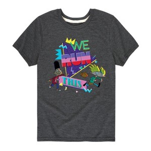 Boys' - Hey Arnold! - Retro Arnold and Gerald Short Sleeve Graphic T-Shirt - 1 of 4