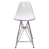 LeisureMod Cresco Mid Century Modern Acrylic Counter Height Barstool with Chrome Base – Ideal for Kitchens and Dining Rooms - 4 of 4
