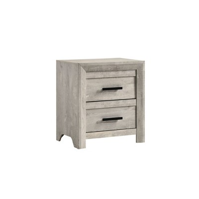 Keely Ash White Chevron Panel 5-Piece Bedroom Set