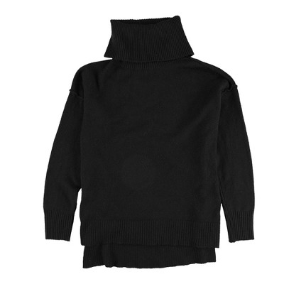 bar III Womens Split-Hem Turtleneck Pullover Sweater