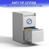 NicBex 2 Drawers Metal Vertical Storage File Cabinet with Lock for Home Office Letter/Legal/A4/F4 - 4 of 4