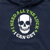 Men's - Instant Message - Need All The Luck I Can Get Graphic Fleece Pullover Hoodie - 2 of 4