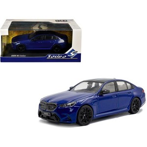 2024 BMW M5 Sedan Marina Bay Blue Metallic with Black Top 1/43