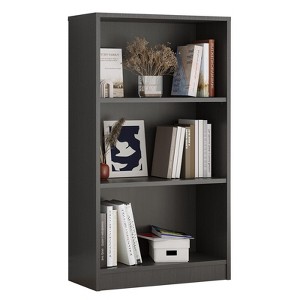 Sevobal Decorarive Bookshelf Small Bookcase Freestanding 3 Adjustable Shelves for Home Office, Gray, 29.5"*24.4"*44.1" - 1 of 4
