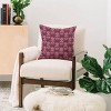 Deny Designs 18"x18" Schatzi Brown Aurelia Floral Throw Pillow Burgundy - 2 of 4