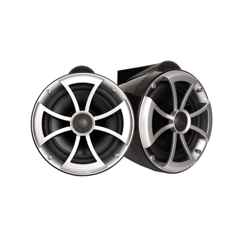 Wet Sounds ICON8-BX ICON 8" Marine Tower Speakers with X Mount kit - Pair Black, 1 of 4