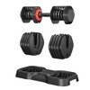 Vynxaria 10 in 1 Adjustable Dumbbell Set - 55 LB Free Weights for Men & Women,Black,Fast Adjust via Turning Handle(10 Gears) - 4 of 4