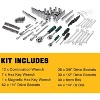216 PCS Socket Wrench Set 1/4", 3/8", 1/2" Mechanics Drive Socket Kit, 72-Tooth Quick Release Ratchet Tool Set with Case for Home Automotive Repair - 4 of 4