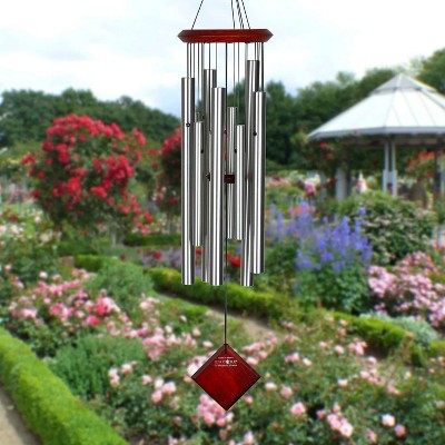 Woodstock Windchimes Chimes of Titan Silver  Wind Chimes For Outside  Wind Chimes For Garden  Patio  and Outdoor DÃƒÂ©cor