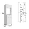 Okak Modern Sideboard Cabinet Freestanding Kitchen Pantry with 2 Doors and 5-tier Storage Shelve - 3 of 4