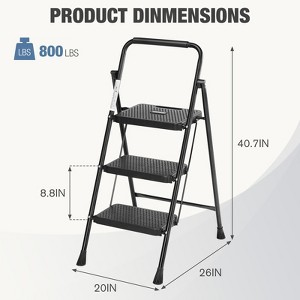 Musment Household portable  step ladder, with safety buckle stable and safe - 1 of 4