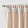 PAGED Faux Silk Blackout Curtains for Bedroom,Window Curtain Panel with Twisted Tab Top,Lined,Curtains for Living Room,Machine Washable - 3 of 4