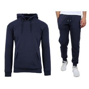 Rudolph Men's Slim Fit Fleece-Lined Pullover Hoodie & Jogger 2-Piece Set - 1 of 2