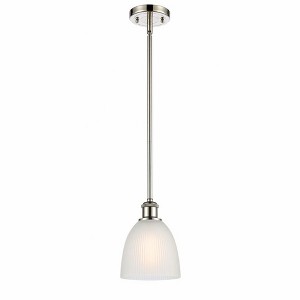 Castile - 1 Light Stem Hung Mini Pendant In Industrial Style-9 Inches Tall and 6 Inches Wide - 1 of 1