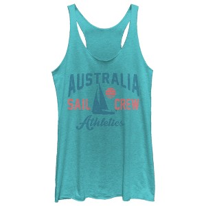 Women's Lost Gods Australia Sail Crew Racerback Tank Top - 1 of 3