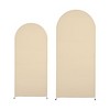 Wedding Arch Cover, Round Top Backdrop Stand Covers, 5.9ft+6.6ft Spandex Wedding Arch Stand Covers, for Birthday Party Banquet Decoration - 4 of 4