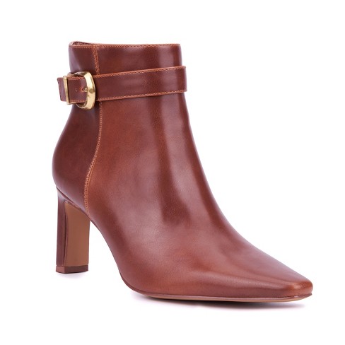 New York Company Women s Mckenzie Dress Boots 9 Dark Cognac Target
