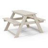 WestinTrends Malibu Outdoor Patio Kids HDPE Plastic Picnic Bench Table - 4 of 4