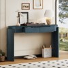 Bella Depot 55.1“ Entryway Console Table with Fluted Design, Oval Top and 2 Drawers for Entryway and Living Room - 2 of 4