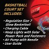 MindWare Glow Basketball Court Set with Bonus Solar-Powered Hoop Lights - Ages 5 and Up - 4 of 4