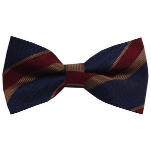 Men's Stripe Color 2.75 W And 4.75 L Inch Pre-Tied adjustable Bow Ties - 1 of 3