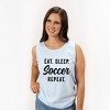 Simply Sage Market Women's Eat Sleep Soccer Repeat Racerback Tank - 3 of 3