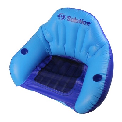 Swim Central Inflatable Convertible Swimming Pool Floating Lounger With 