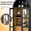AMERLIFE 71" Tall Arched Storage Cabinet with Glass Doors & Drawers for Living Room - 4 of 4