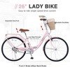 Okak 26IN Folding Bike with Durable Steel Frame, Cruiser Bikes with Compact Design, Womens Bike for Easy Storage and Commuting - 2 of 4