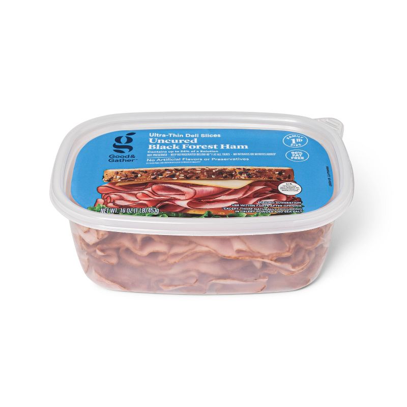 Uncured Black Forest Ham Ultra-Thin Deli Slices - 16oz - Good &#38; Gather&#8482;, 3 of 5